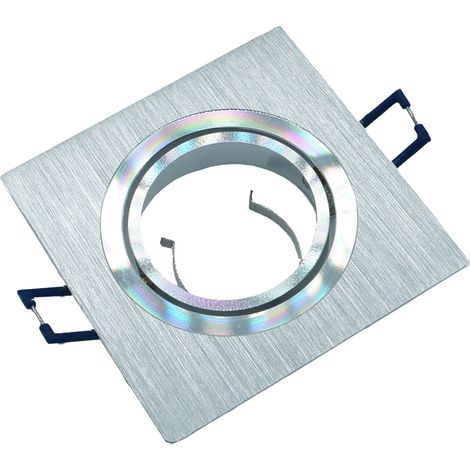 Spot de plafond orientable argenté GU10 carré ID-1020 Idealed (1/3)