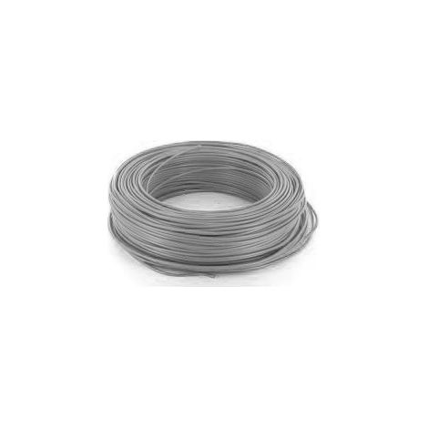 100m de fil 1,5mm² gris rigide câble H07V-U (1248685)