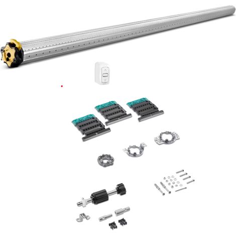 Somfy – Kit pour motorisation de volet roulant – Moteur 230V avec accessoires – Adaptable à tous types de volets – Arrêt sur obstacle et protection gel