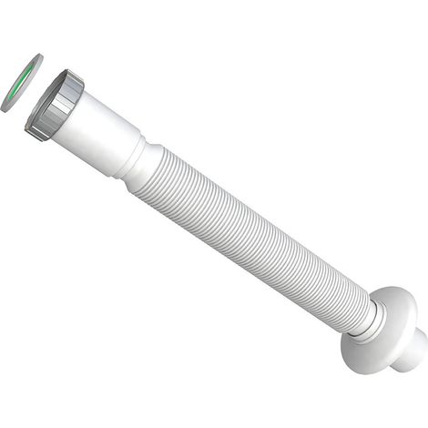 Sifone universale estensibile in plastica con attacco piletta 11/4 (1/2)