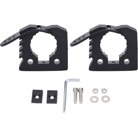 1 Pair of Quick Release Rubber Clamp Mounting Bracket Shovel Holder for Trucks UTV ATV Offroad Indoor 3-4CM Tools (1/5)