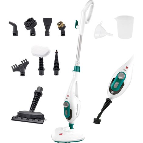 Steamclean Multi10 Max 10 en 1 Balai Vapeur Nettoyeur Multifonctions, Aspirateur Vapeur 1500W, Élimine 99.9% des Virus et des Bactéries, Manche télescopique extensible, Émission maximale de vapeur (1/5)