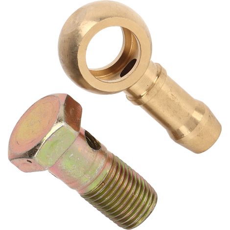 Kit raccord de boulon banjo M12 x 1,5mm avec 2 rondelles en alliage d'aluminium, adaptateur de frein banjo pour voiture (1/5)
