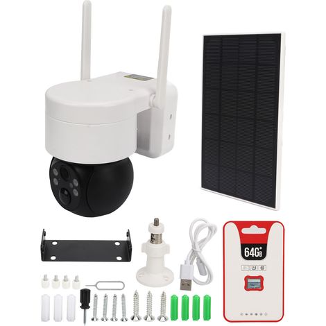 Solar-Überwachungskamera, IP65 wasserdicht, kabellos, Infrarot-Nachtsicht, HD-Kamera für den Außenbereich (1/5)