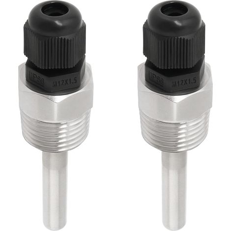 Manchons Immersion pour Sonde de Température de Poche G1/2" en Acier Inoxydable 304 pour Capteur de Température de 6 Mm (8 X 50 Mm) (1/5)