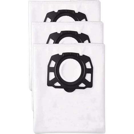 3er-Pack Staubsaugerbeutel, kompatibel mit Kärcher Staubsaugerbeuteln WD2 Plus, Kärcher WD 3, WD 3 Akku, KWD 1, KWD 2, KWD 3, MV 3, SE4001, SE4002, Universal-Staubsaugerbeutel