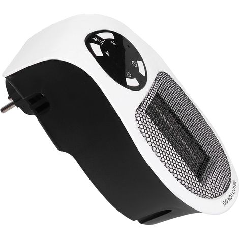 Mini radiateur électrique portable mural 500 W noir et blanc pour la maison (1/5)