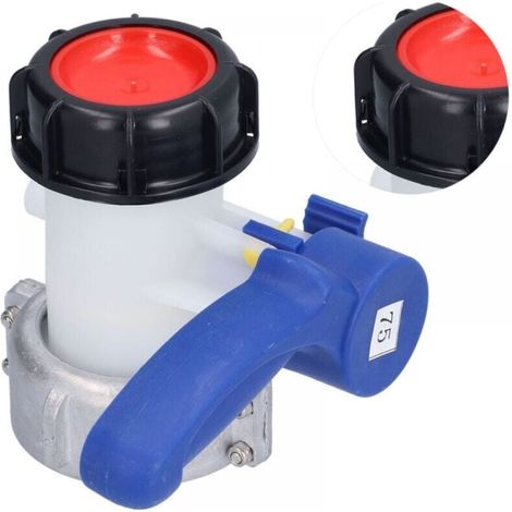 Vtizikl Adaptateur Universel IBC,1000L Adaptateur pour Robinet d'arrêt IBC,IBC Robinet de vidange Universel,Vanne Papillon Adaptateur,pour réservoir d'eau de Pluie, réservoir IBC (DN50，75mm) (1/4)