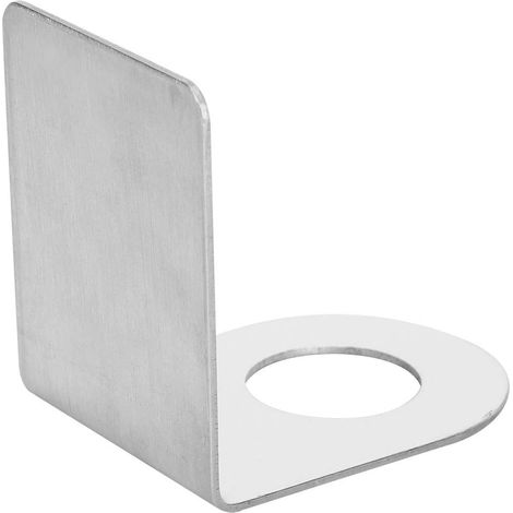 Porte-shampooing Cintre, Adhésif Non Perforant Porte-Bouteille De Gel Douche en Acier Inoxydable Fixé Au Mur Pompe À Savon Distributeur De Bouteilles Argent - 27mm/1.1in (1/5)