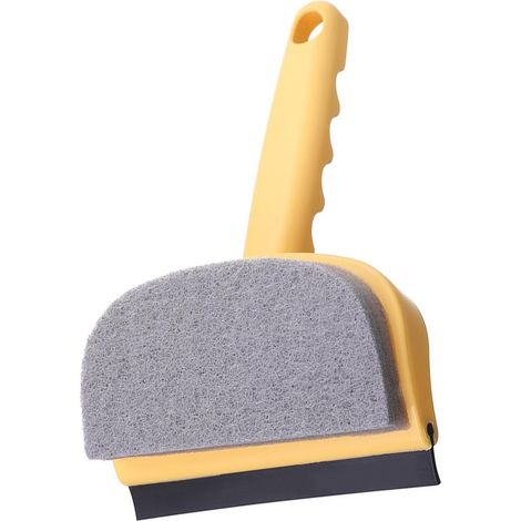 Brosse de nettoyage vitres 2 en 1, salle bain et voiture, éponge PP (1/5)