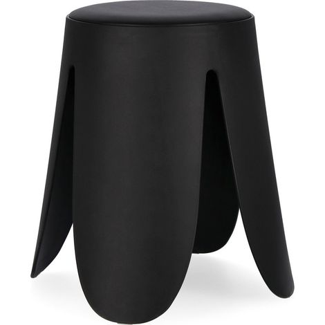 Sgabello per interno "Imogen" Struttura In Polipropilene, 37 x 37 x 47 h cm -Nero (1/3)