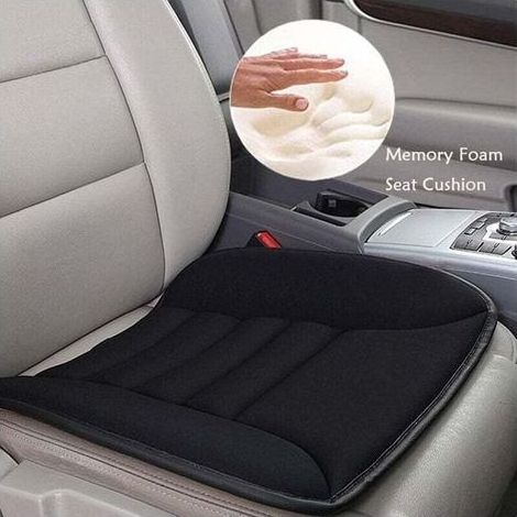 Cojín para asiento de coche, funda de asiento, protección para silla de espuma viscoelástica, alfombrilla antideslizante cómoda para asiento de coche, funda de asiento para coche, para coche, oficina, (1/4)