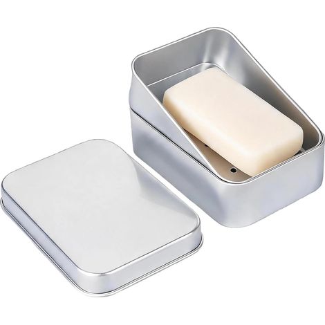 Porte-savon pour évier de cuisine Égouttoir à 3 niveaux à barre de savon Porte-Savon en Aluminium pour maison, camping-car, appartement, évier, , plan de travail, (1/5)