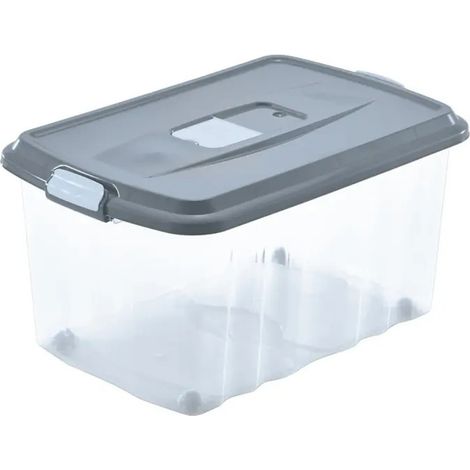 Box contenitore 45L con ruote e coperchio con profumatore cm 59×39×31 cm