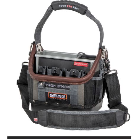 Le Sanitaire – Sac à outils ouvert TECH OT-MC – Boîte interne personnalisable – Poches verticales pour accès rapide – Pour rangement optimisé