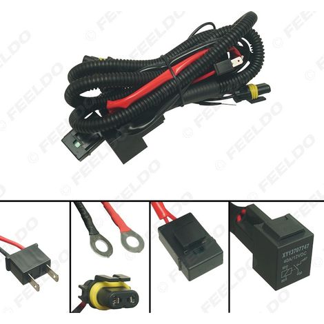 Reinforced wiring harness for H7 12V 35W/55W automotive xenon headlights and wiring harness for single HID xenon lamps (1/5)