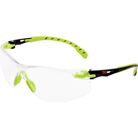 3M Solus S1201SGAF Schutzbrille mit Antibeschlag-Schutz Grün, Schwarz EN 166 DIN 166 (1/5)