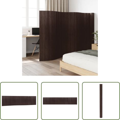 Bambou - Cloison de séparation marron foncé largeur 800 cm hauteur 165 cm bambou (1/5)
