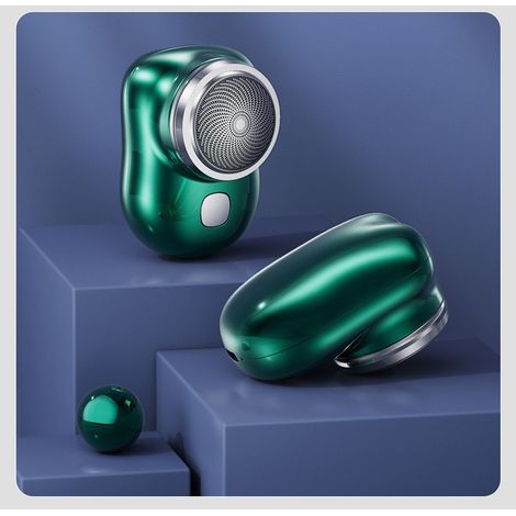 rasoir electriques hommes-Mini rasoir électrique rechargeable USB pour hommes – Portable pour voyages et usage quotidien – Compact avec lumière fluo (1 unité) (1/4)