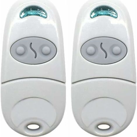 (2, Blanc)Télécommande Universelle Portail, Télécommande pour Ouvre-Porte de Garage, émetteur de clé Portable, Télécommande de Porte de Garage pour Came Top 432NA/432EE/432 EV/432M THISNDE (1/5)