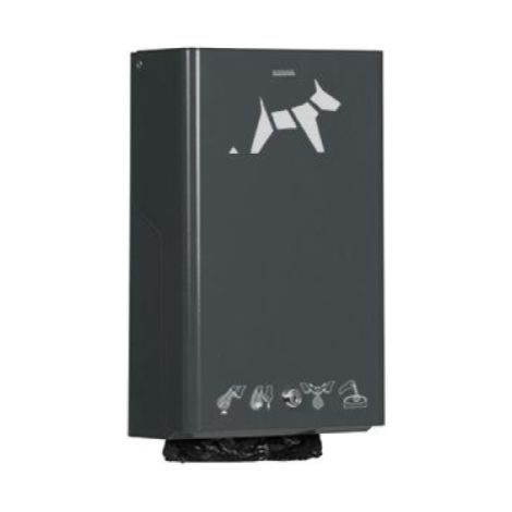 Distributeur mural Hygeca - 200 sachets - anthracite mat - RAL 7016 (1/2)