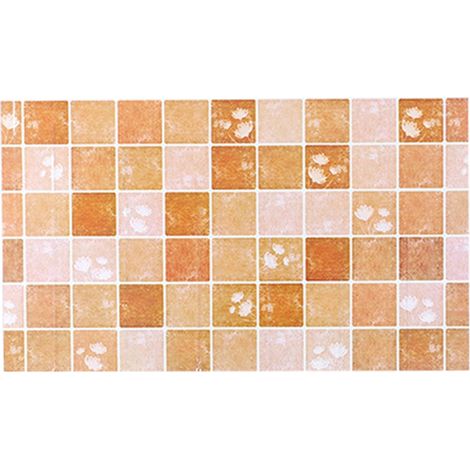 Autocollant Murale Cuisine - Protection Anti Graisse Et Eau - Adhésif Amovible Pour Table Et Mur - Motif Jaune (1/2)