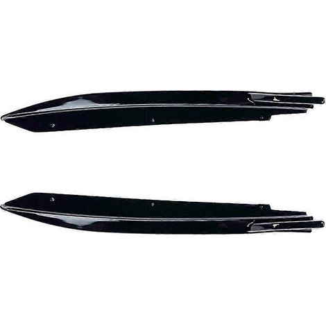 Difusor divisor de alerón trasero negro brillante para BMW Serie 5 G30 M-Tech 525I 530I 540I 2017+ (2017+)