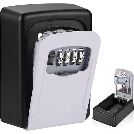 Key Box Safe Wall Key 4 Digit Key Chest Combination Lock Store Keys (1/5)