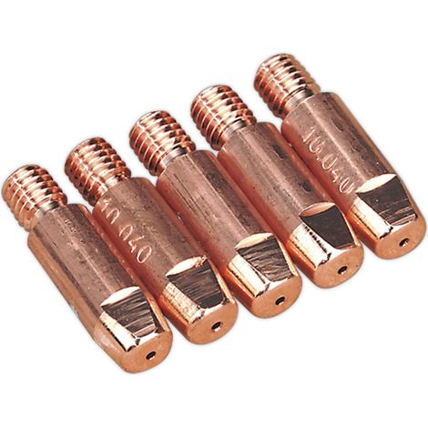 Sealey TG100/2 Pack of 5 x Contact Tips 1mm for MIG Welders (1/2)
