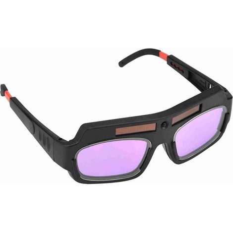 Selbstverdunkelnde Solar-Schweißerbrille mit Schutz für Lichtbogenschweißen und andere Arbeiten, verstellbarer und stoßfester Rahmen