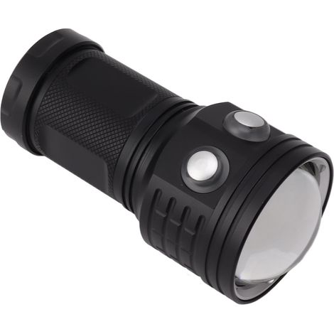 royaluxe - Lampe vidéo de plongée 10 000 lm, étanche IPX8, pour plongée professionnelle jusqu'à 100 m de profondeur, avec éclairage d'appoint rouge et bleu