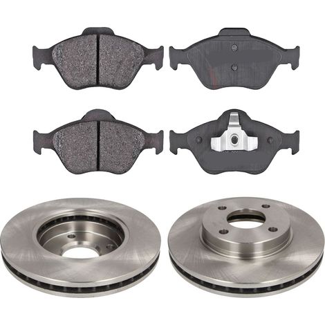KIT FRENI ANTERIORI compatibile con FORD STREET KA (RL2) - DISCHI + PASTIGLIE OEM: FDB1394 / 17007 /SOSTITUZIONE DIRETTA/BASSA POLVERE/SILENZIOSO (1/5)
