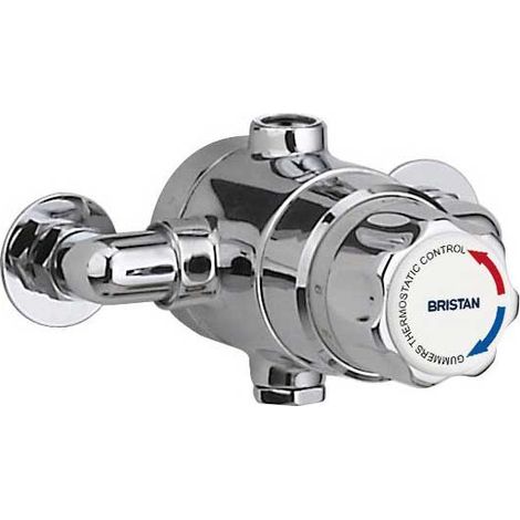 Bristan Commercial TS1503 Thermostatic Mixing Valve 15mm - Chrome (No Shut-off) (1/2)