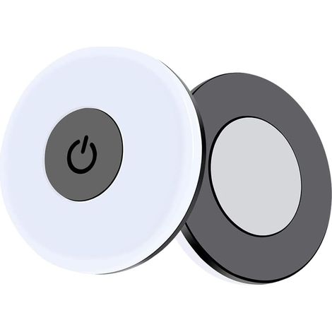 plafonnier de toit de voiture, lumières intérieures rechargeables USB 3 couleurs pour armoire de camion de voiture, bateau (blanc et bleu glace et jaune chaud)