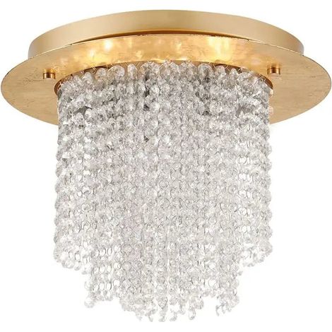 [GEBRAUCHT] B-Ware Nova Luce Deckenleuchte Deckenlampe Fontana G9 Led Blattgold Dimmbar Wohnzimmer