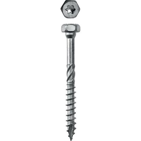 – Vis à bois pour connecteur SS-H tête H empreinte Torx 8x40mm – Revêtement Impreg+ – Pointe anti-fendage – Boîte de 50 pièces (1/5)