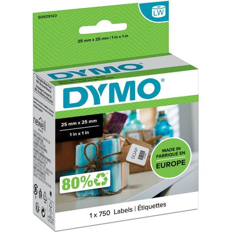 DYMO LW - Multi-Purpose Labels - 25 x 25 mm - S0929120 Blanco Etiqueta para impresora autoadhesiva (1/4)