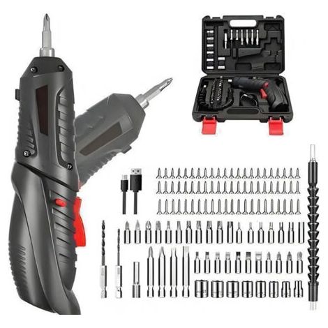 FENOPLASTICAPerceuse Visseuse Sans Fil, Tournevis éLectrique 3.6v avec 113 Pcs Accessoires Rechargable, Batterie Au Lithium 1800mah