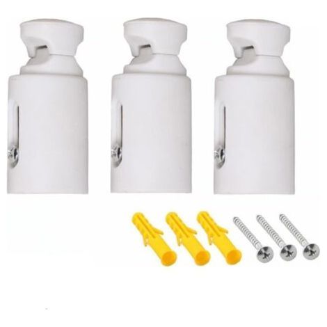 Lot de 3 supports sèche-serviettes – Acier robuste – Réglable de 75 à 95 mm – Universel pour radiateurs droits et courbes (1/5)
