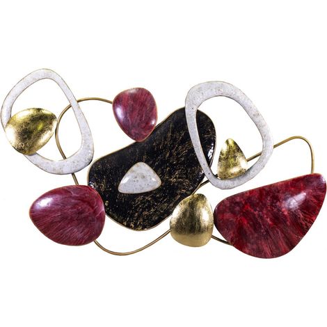 Cuadro de metal rojo cm120x70 x h9,5