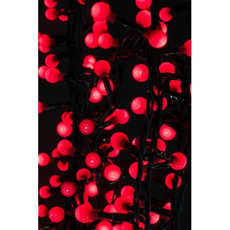 Catena luminosa 700 LED rossi con spina 21 m Mercury