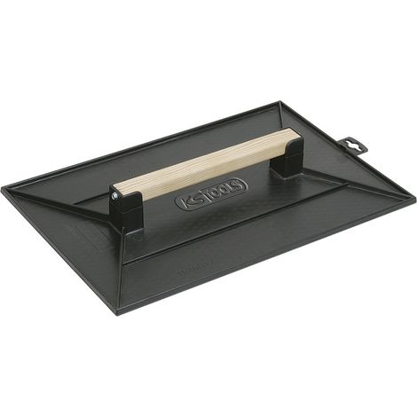 KS Tools - Taloche plastique noire - Poignée bois - Plateau alvéolé - 420x260 mm - 144.0520
