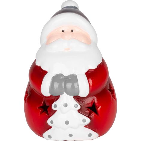Dekoration MagicHome Weihnachten, Santa, LED, Terrakotta, 8,5x8,2x12,5 cm (1/4)