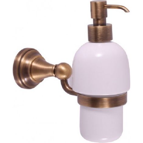 Distributeur de savon rétro MORAVA en bronze 18,1x7,15 x19 cm (1/3)