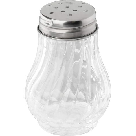 1 Salière Et Poivrière En Verre 50 Ml, Acier Inoxydable Argenté, Pour Cuisine Et Table (1/2)