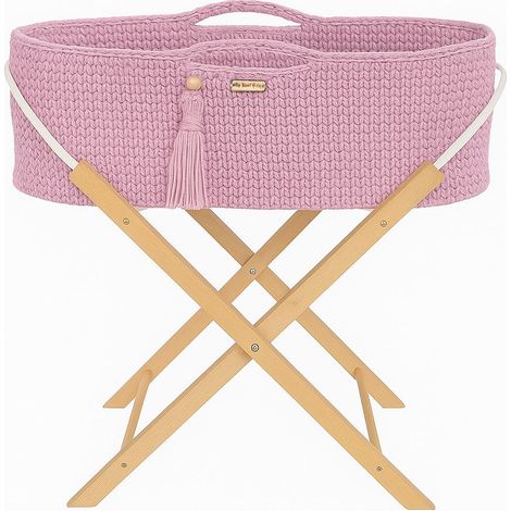 Moisés BOHO hecho a mano con soporte - Rosa (1/5)