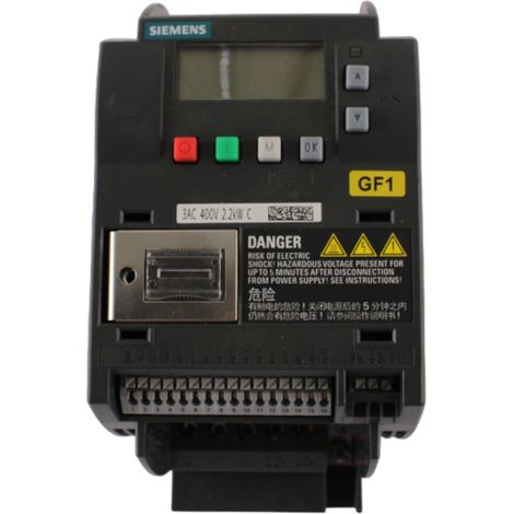 Sinamics V20 3AC 380-480 V -15/+10% 47-63 Hz potenza nominale 2,2 kW con sovraccarico del 150% per 60 sec (1/3)