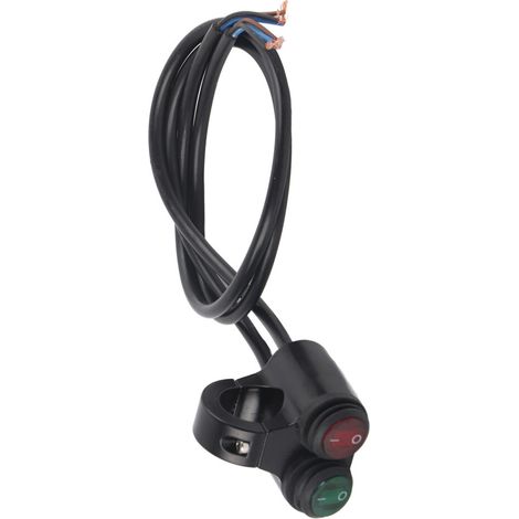 Adatto per interruttori a doppio pulsante sul manubrio della motocicletta (22 mm), adatto anche per fari, clacson e fendinebbia (tipo D).