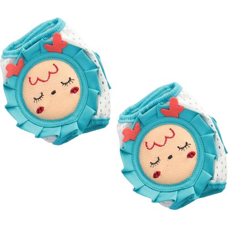 Genouillères Pour Bébé - Maille Respirante - Rembourrage En Mousse Épaisse - Réglable Avec Velcro - Pour Ramper Et Vélo - Taille Unique Adaptée 1 À 4 Ans (1/5)