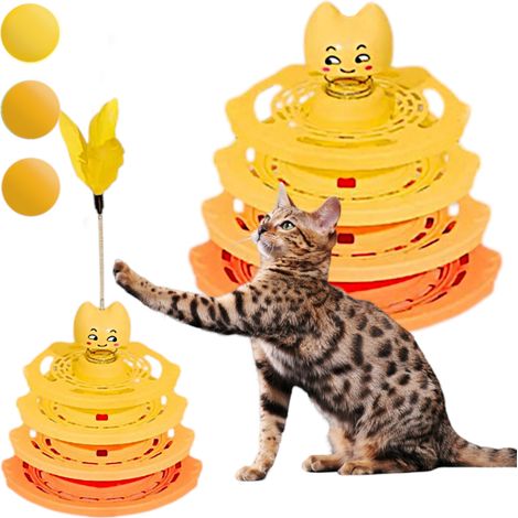 Katzenspielzeug – orange und gelb (1/5)